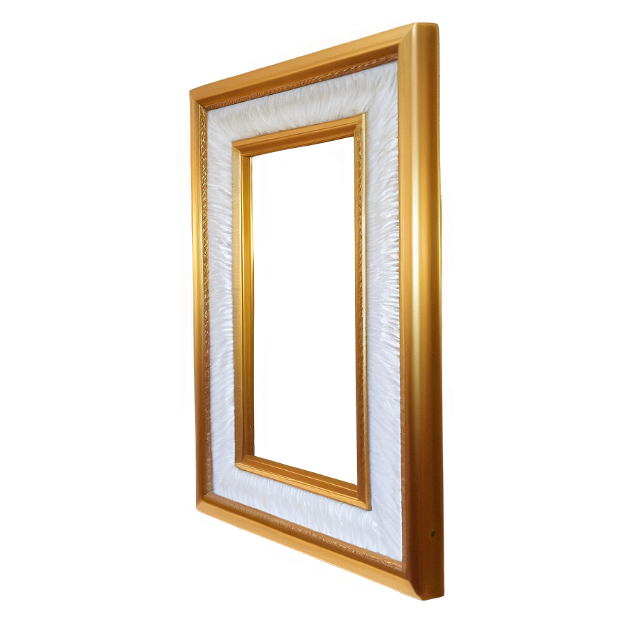 Golden Frame On Wall Png 79