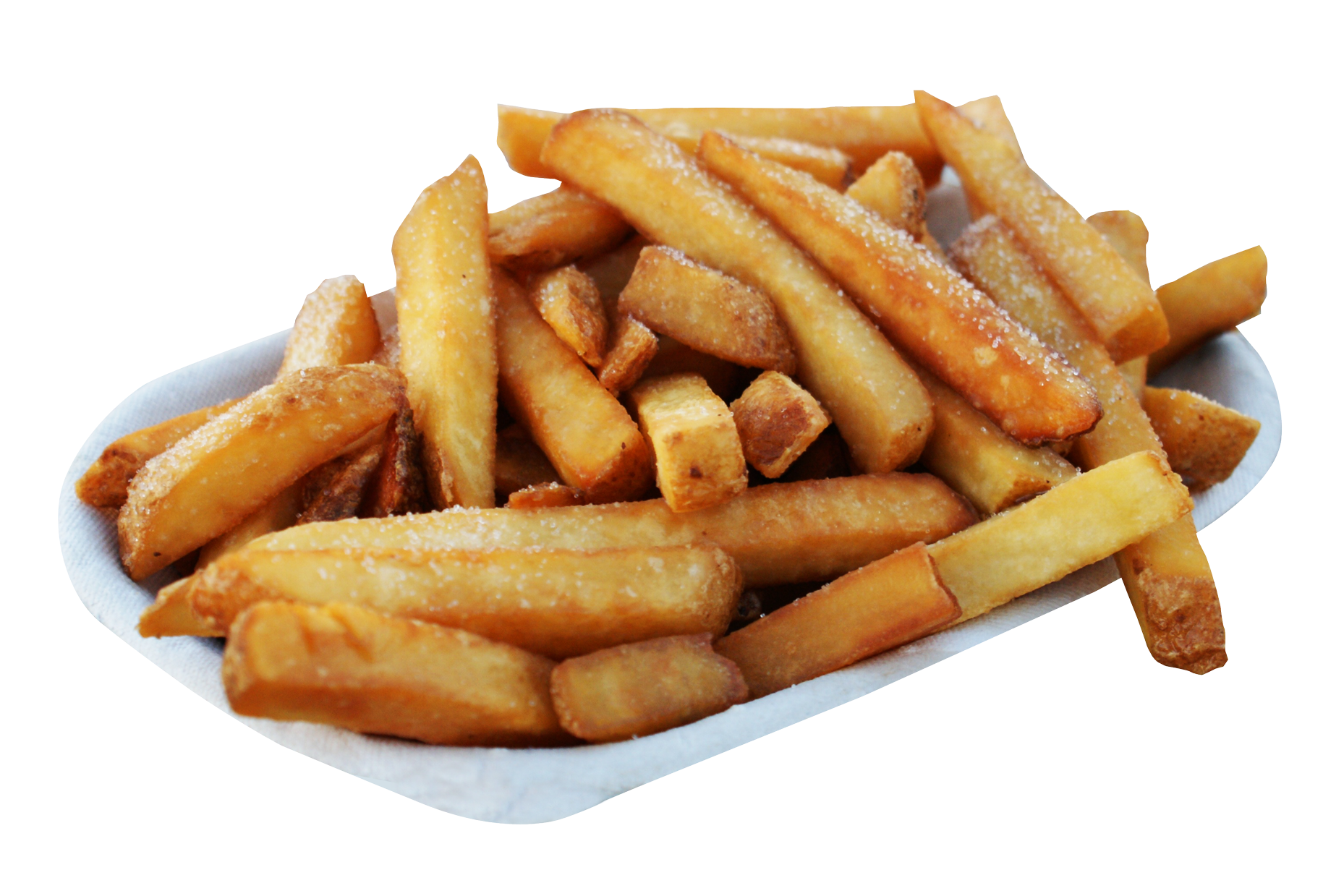 Golden Fried French Fries Transparent Background PNG image with a transparent background, free high-resolution download