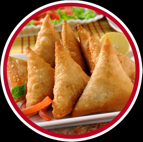 Golden Fried Samosas Dish