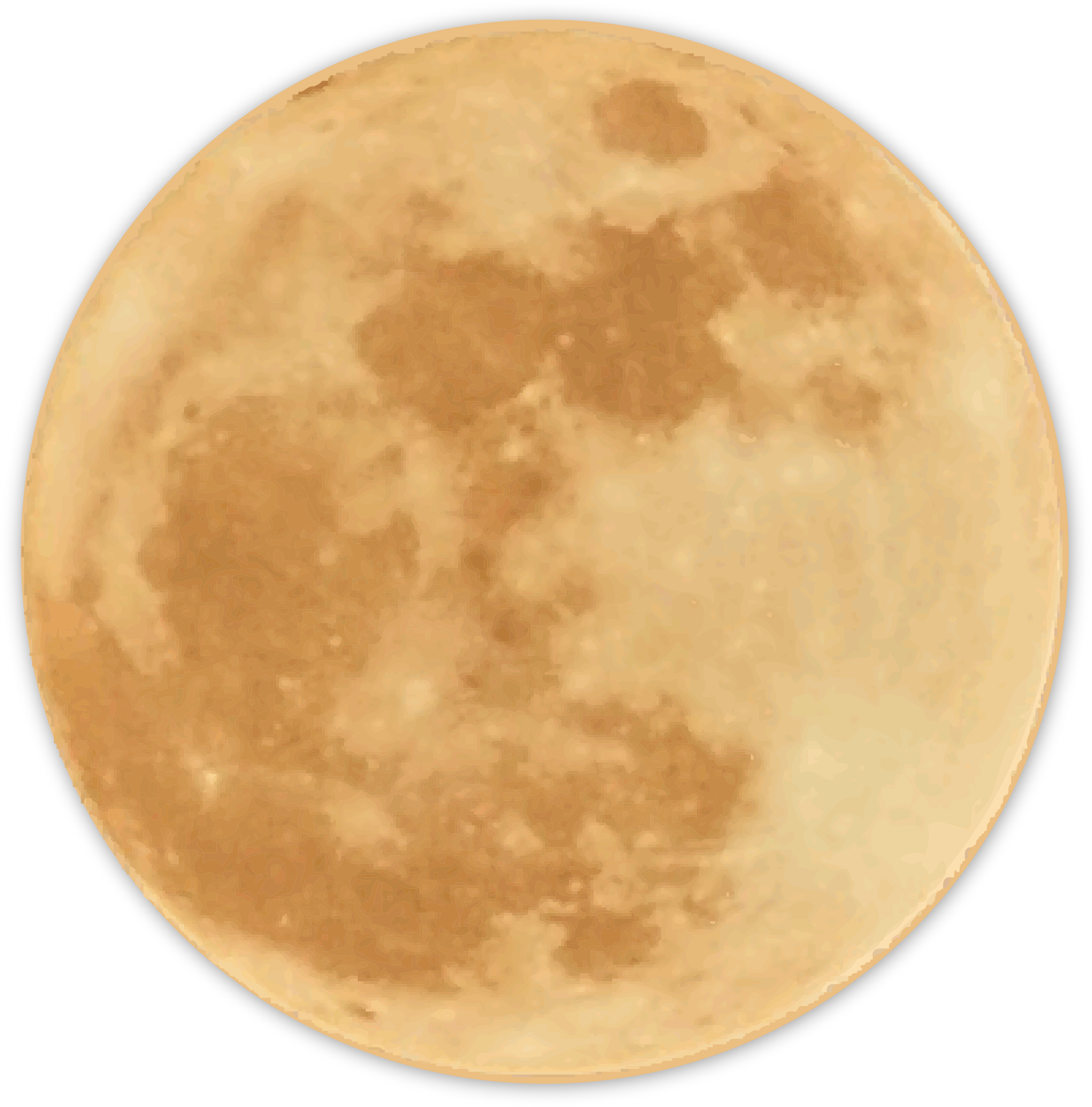 Golden Full Moon Night Sky