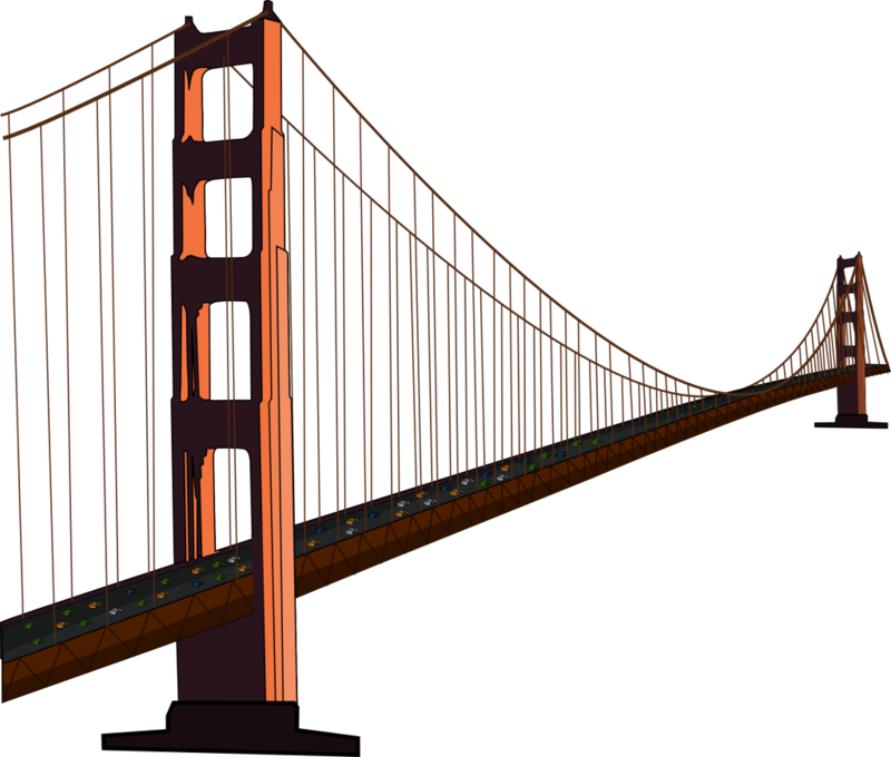 Golden Gate Bridge Illustration