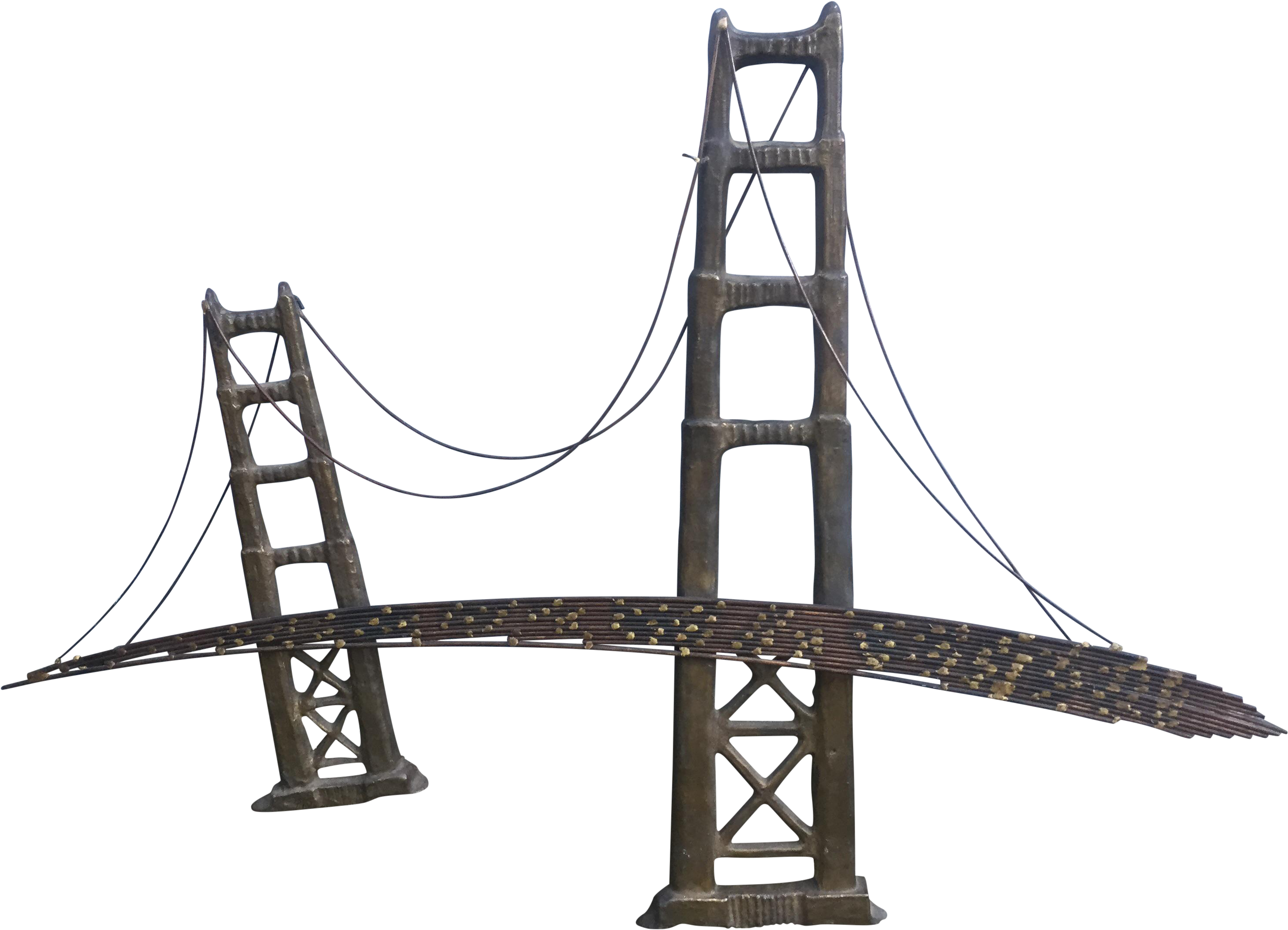 Golden Bridge Png - Golden Gate Bridge Metal Wall Art, Transparent Png PNG with transparent background