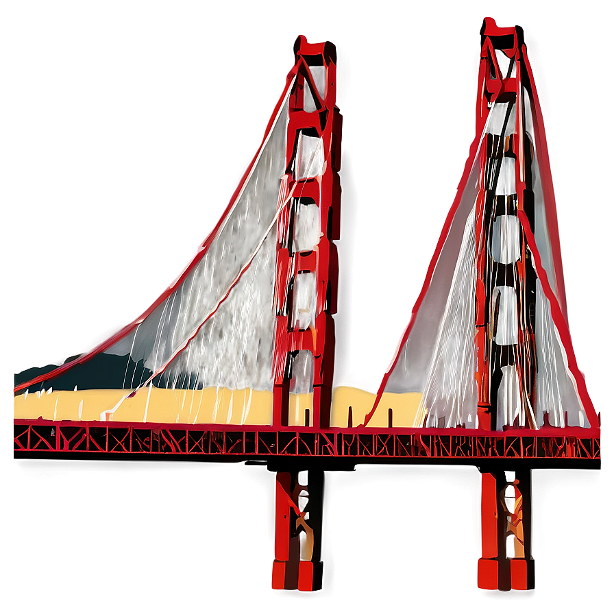 Golden Gate Bridge San Francisco PNG rsw92 PNG with transparent background