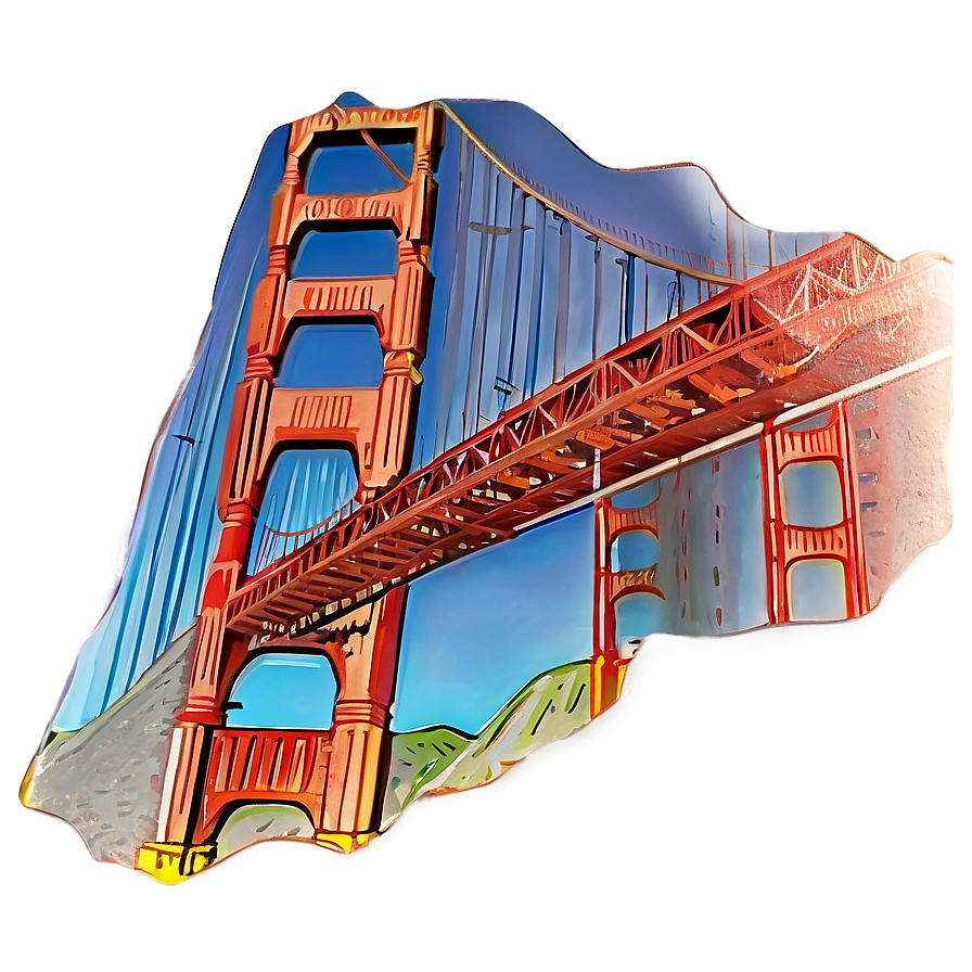 Golden Gate Bridge With Bay View Png Pwi