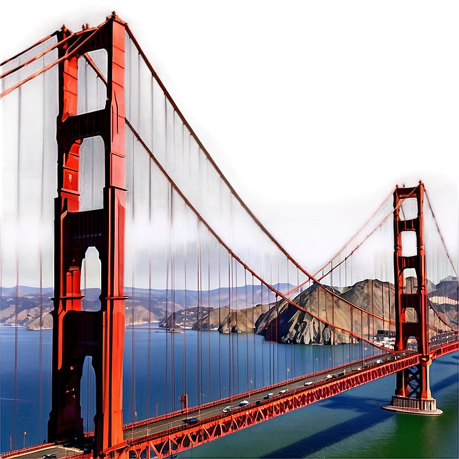 Golden Gate Bridge With Helicopter View Png 06122024