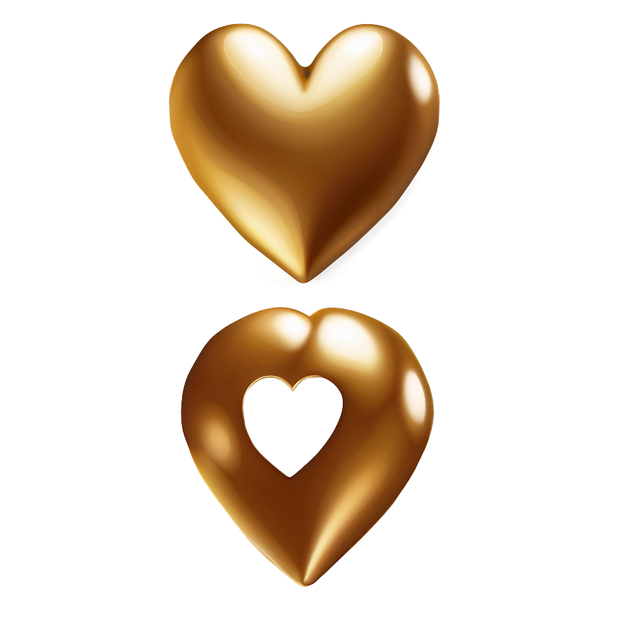 Golden Heart Emoji Png Cky