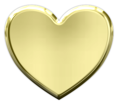 Golden Heart Icon