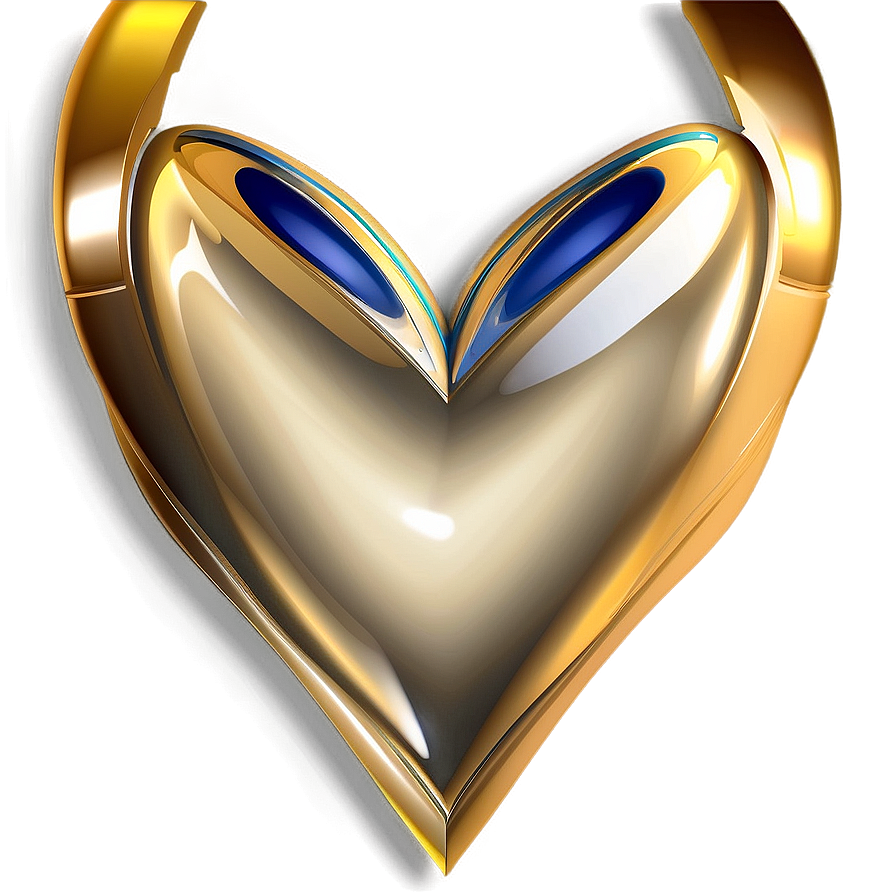 Golden Heart Vector Png Iqg