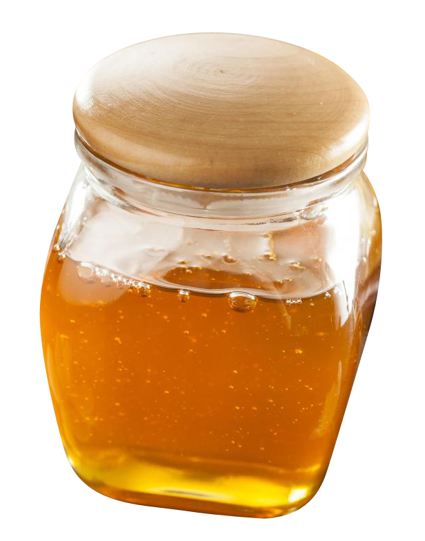Golden Honey Jar Transparent Background PNG with transparent background