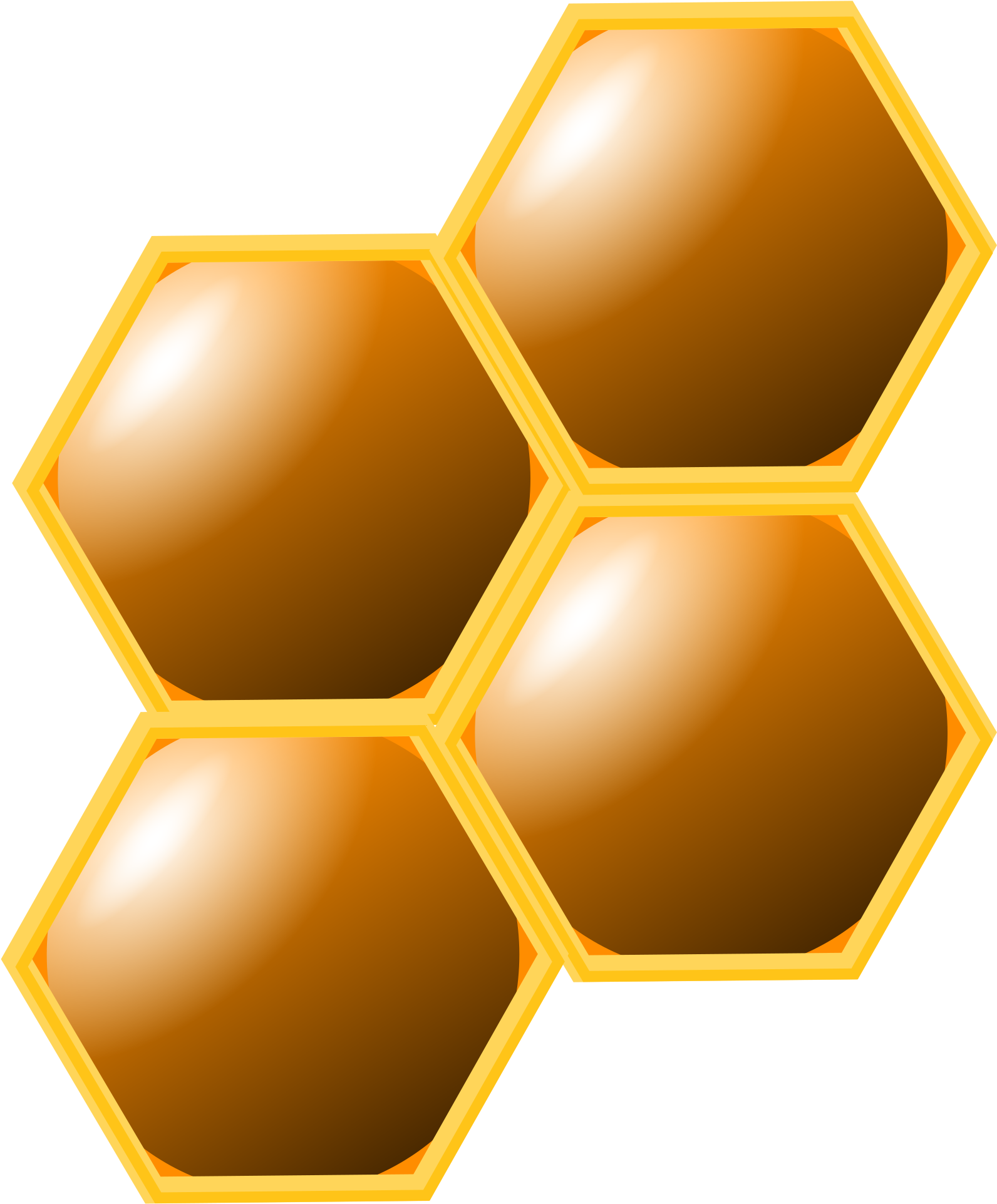 Clip Art Honeycomb Clipart Animated Pencil - Honeycomb Honey Clipart, HD Png Download PNG with transparent background