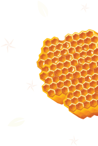 Golden Honeycomb Pattern