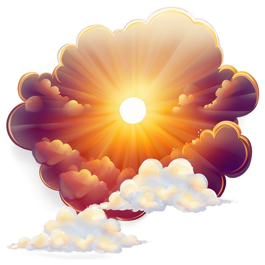 Golden Hour Cloudy Sky Png 62