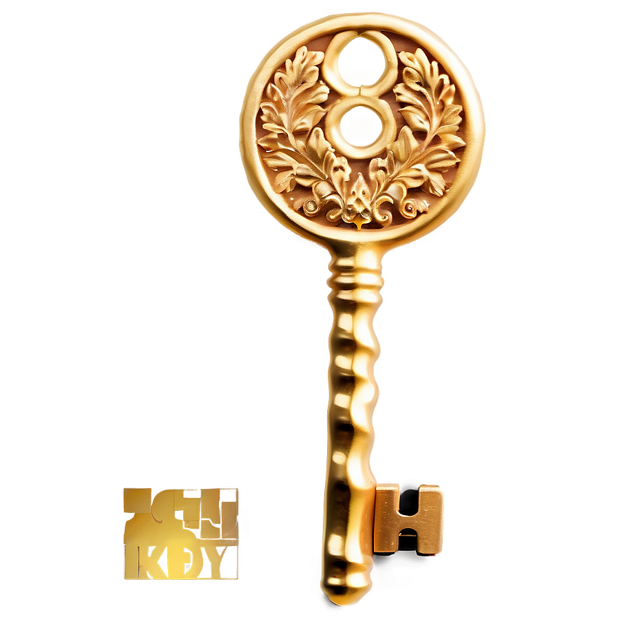 Golden Key PNG 44 PNG with transparent background