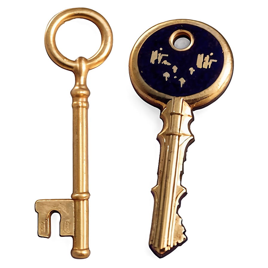 Golden Keys PNG 32 PNG with transparent background