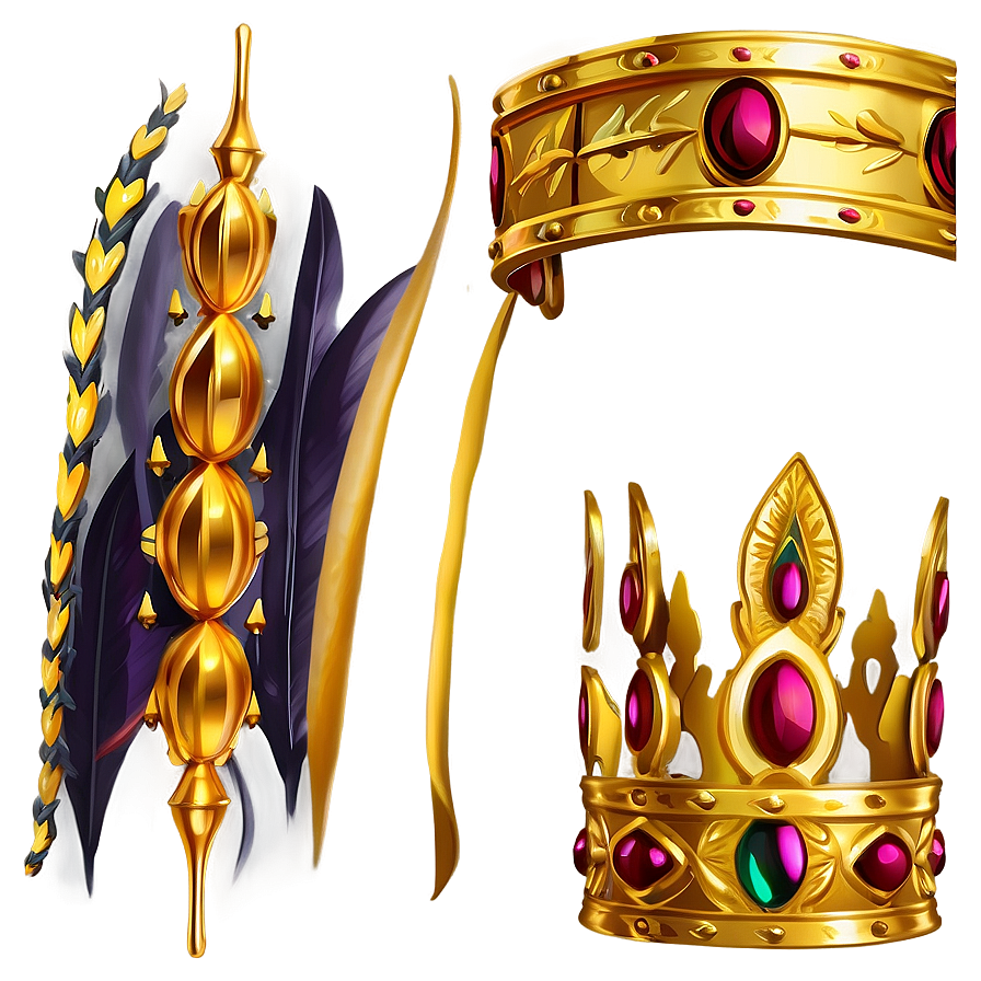 Golden Laurel Crown Png 06282024