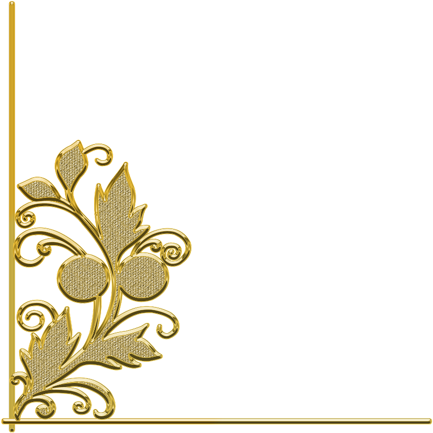 Golden Leaf Design Border