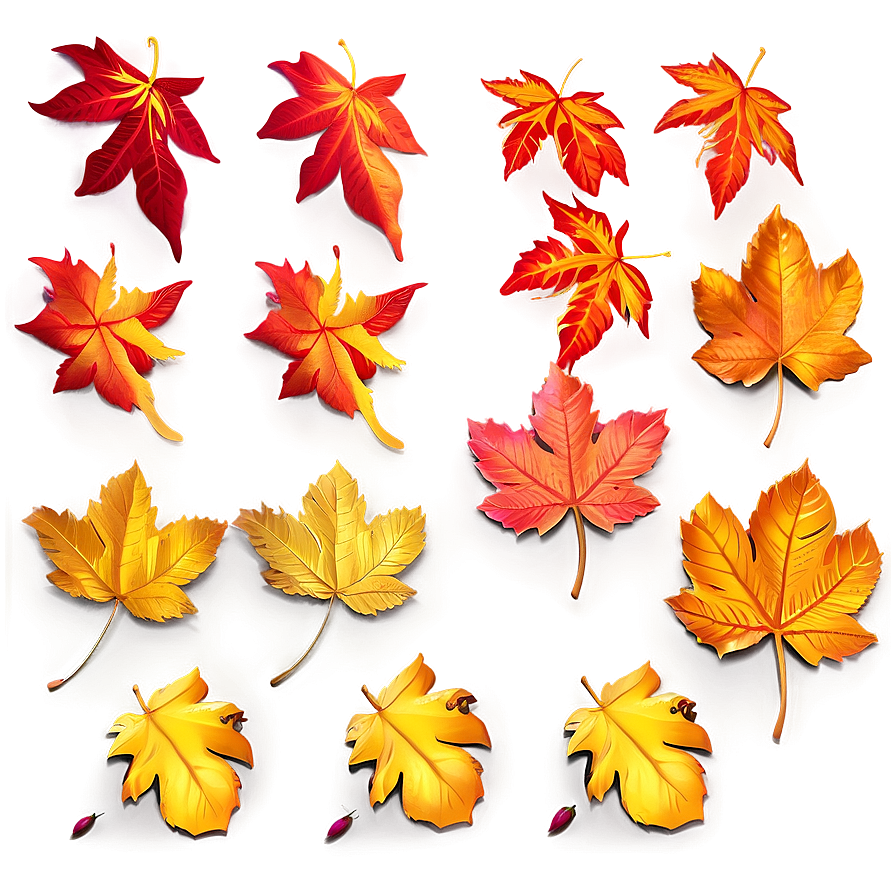 Golden Leaves Falling Png 51