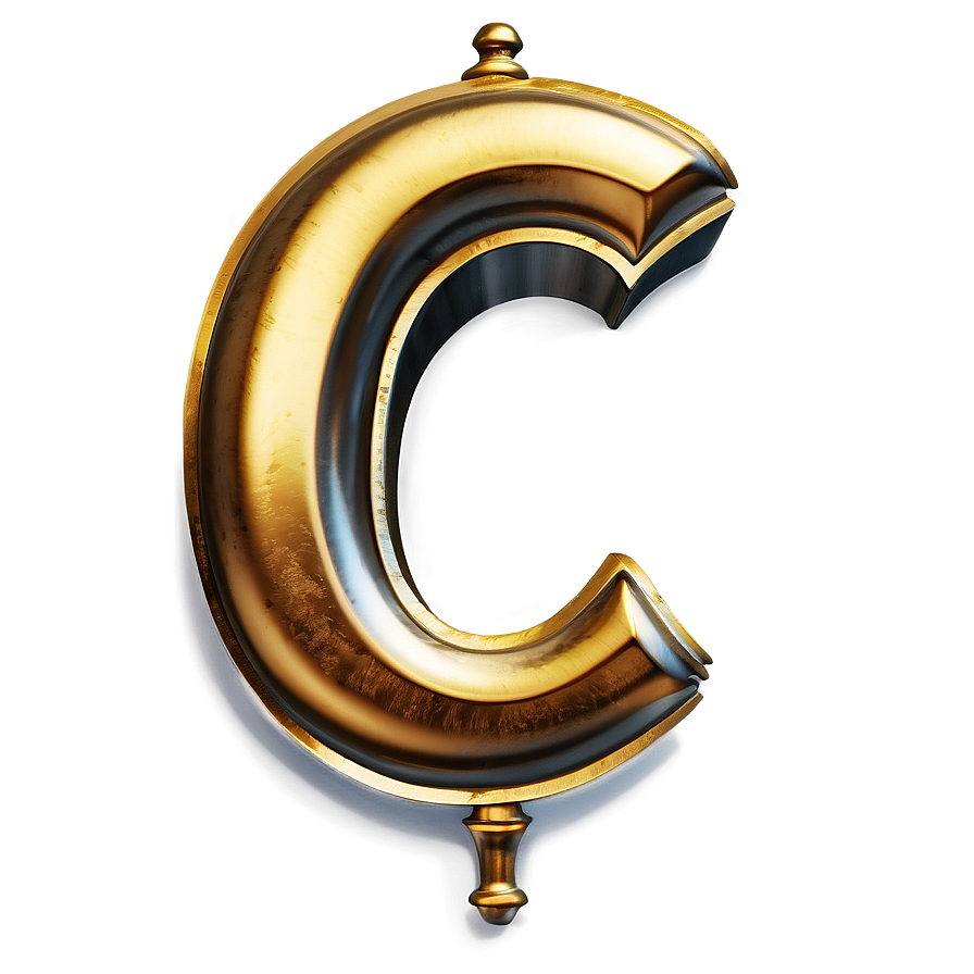 Golden Letter C Png Ivn16