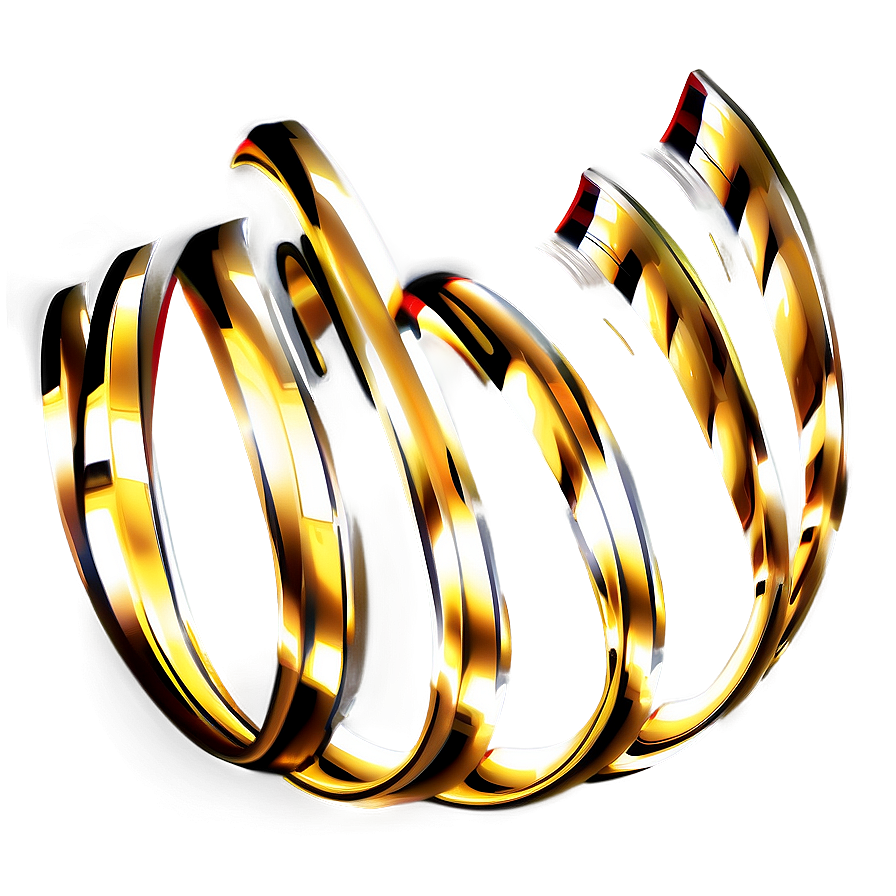 Golden Line Abstract Swirl Png Ugy