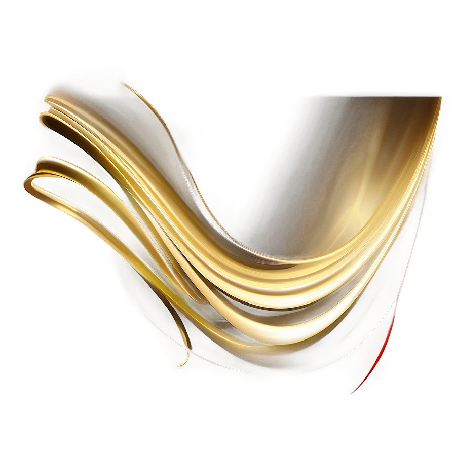 Golden Line Abstract Swirl Png Yno