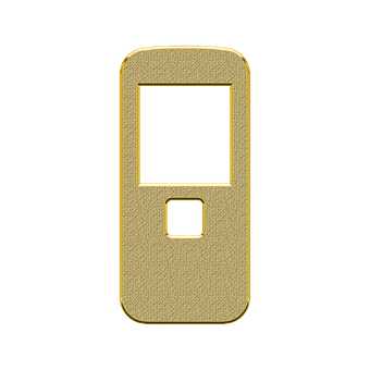 Golden Mobile Phone Icon