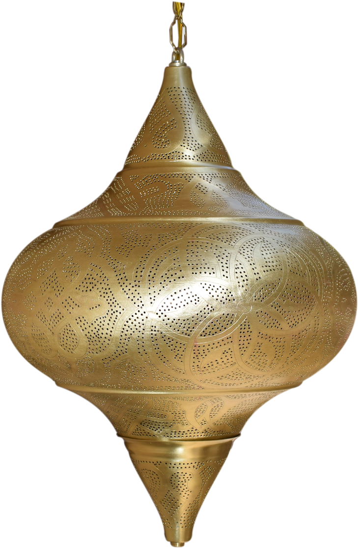 Golden Moroccan Style Pendant Light