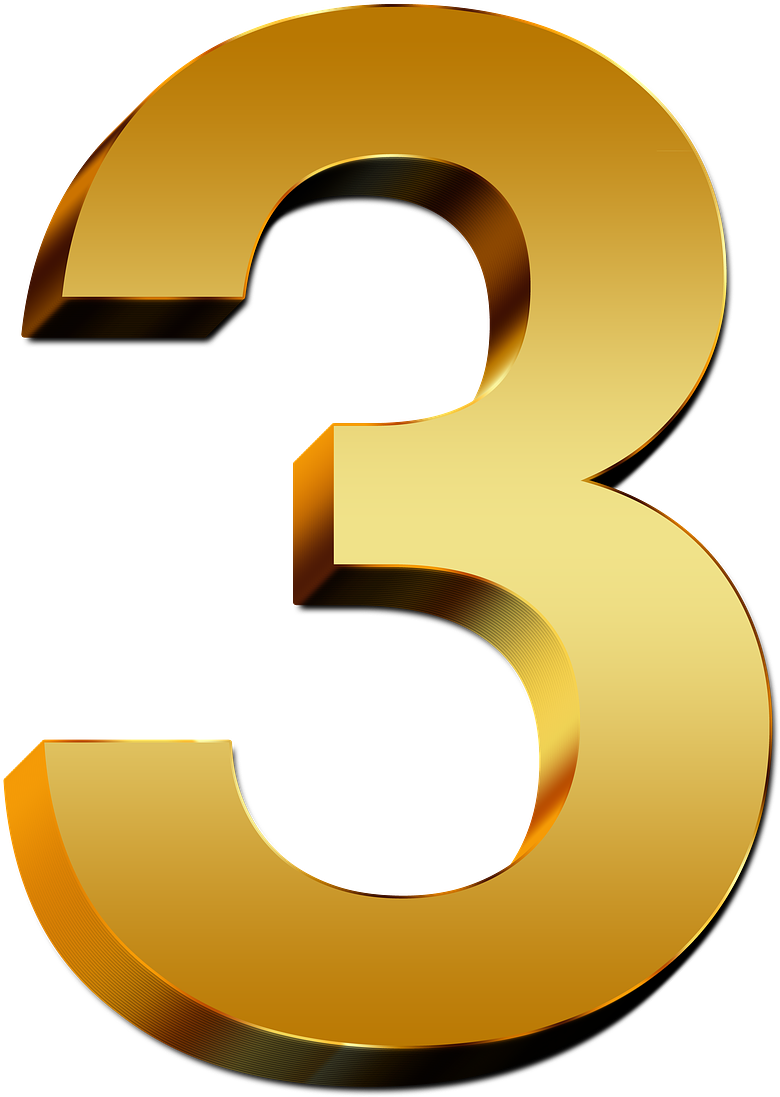 Golden Number Three Graphic