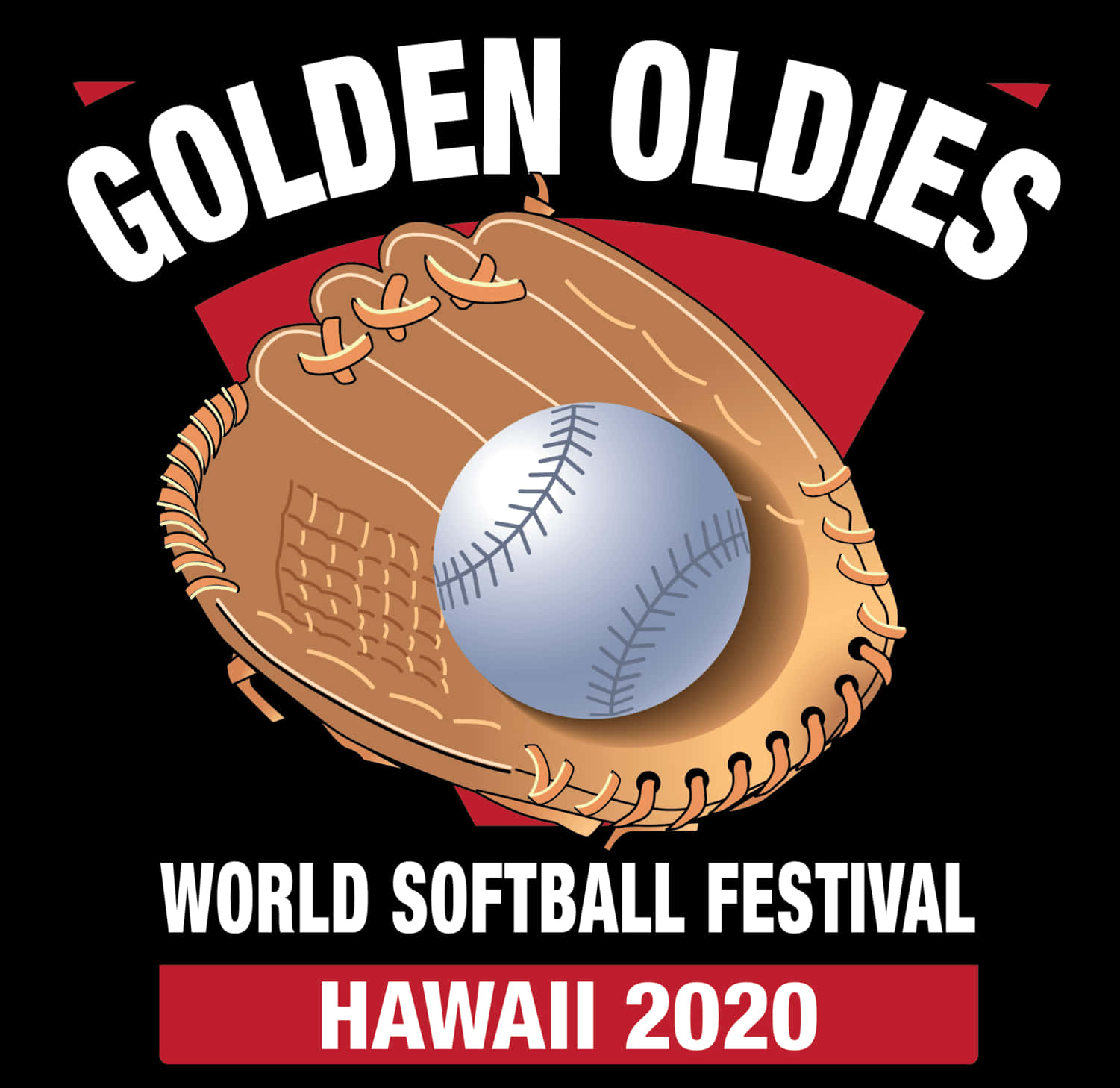 Golden Oldies World Softball Festival Hawaii2020 Logo PNG with transparent background