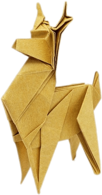 Origami Reindeer - Transparent Background Origami Transparent, HD Png Download PNG image with a transparent background, free high-resolution download