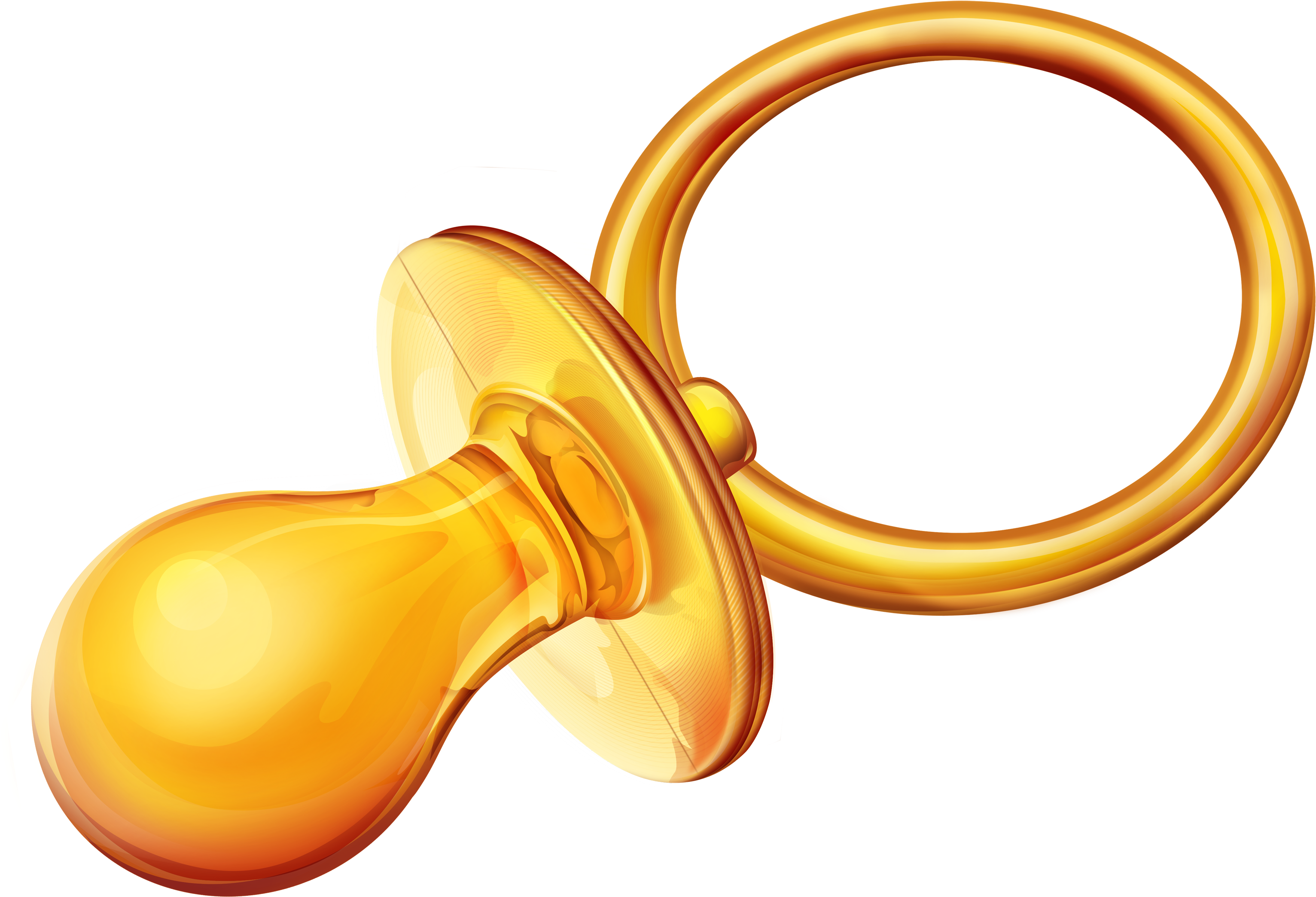 Golden Pacifier Illustration