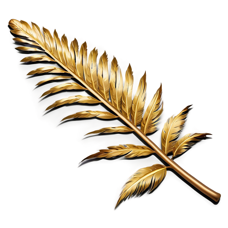 Golden Palm Leaves Png Itu