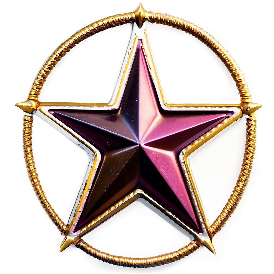 Golden Pentagram Image Png Inl36