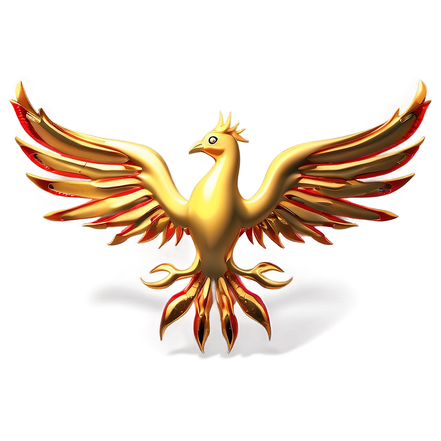 Golden Phoenix Rising Png 30