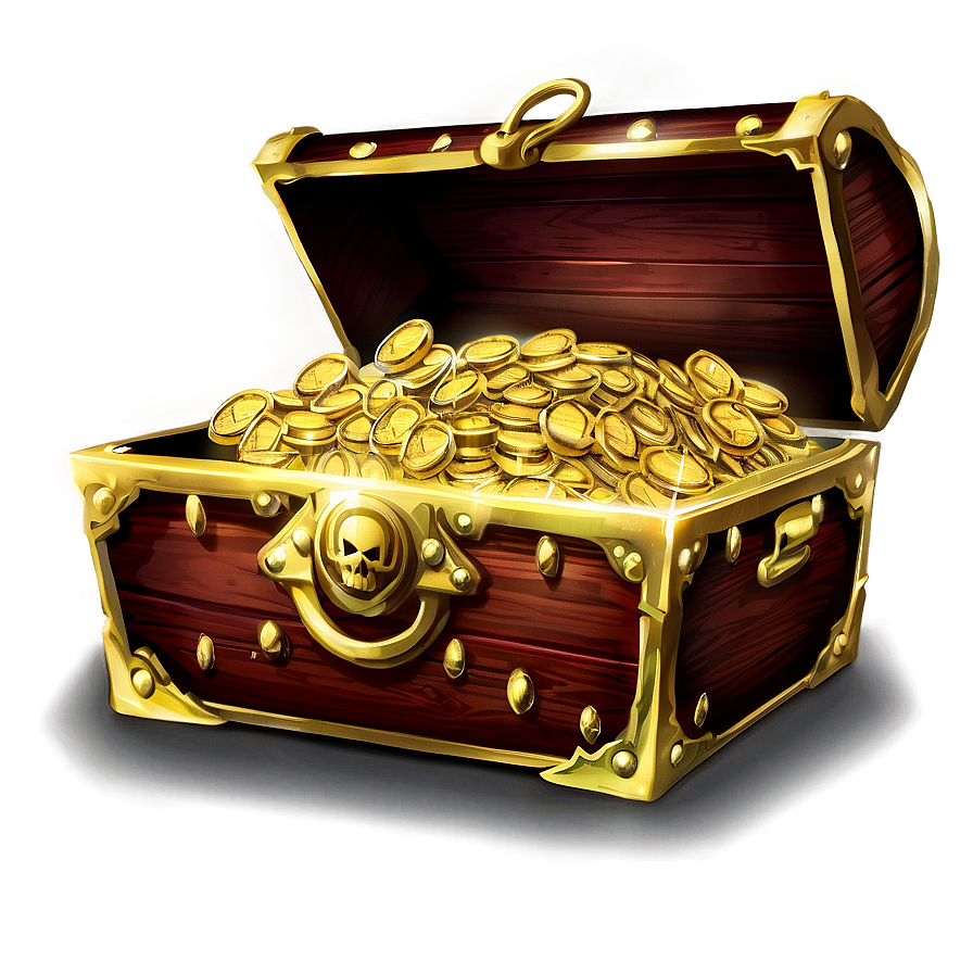 Golden Pirate Treasure Png Eys85