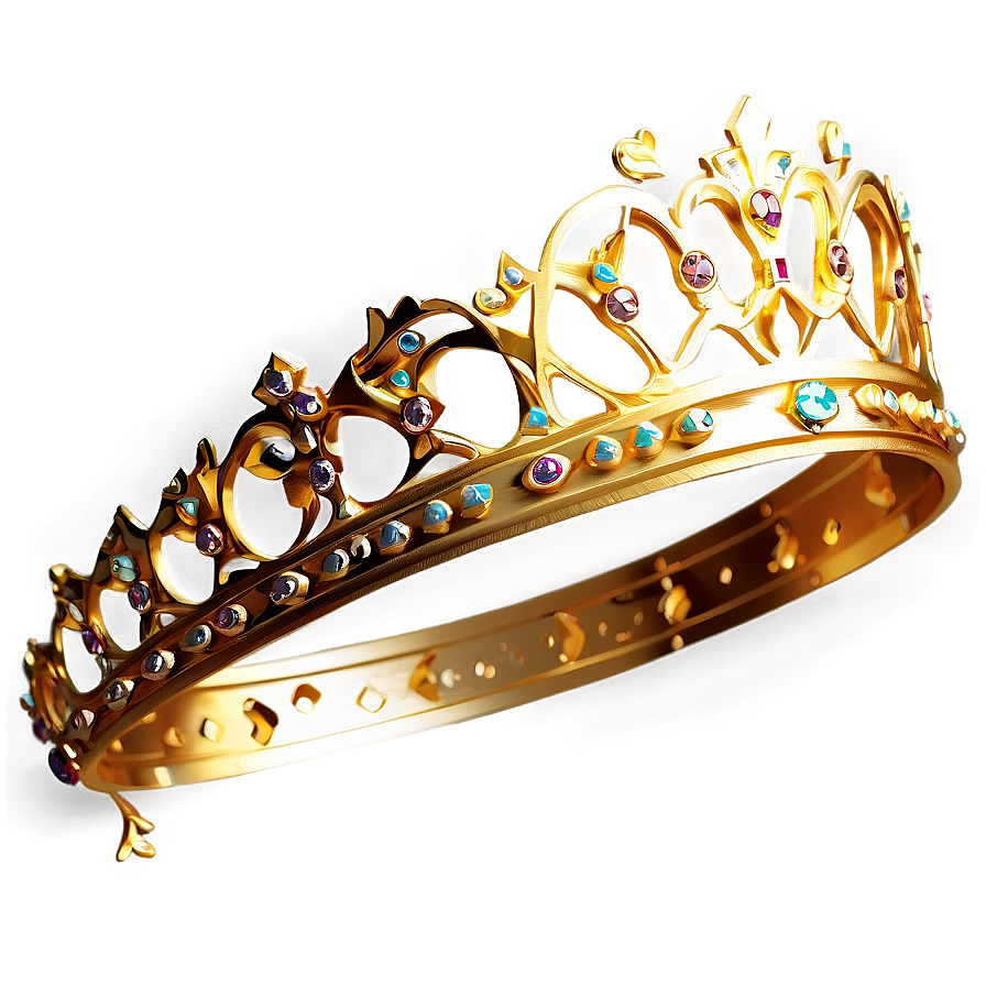Golden Princess Crown PNG 05252024 PNG image with a transparent background, free high-resolution download