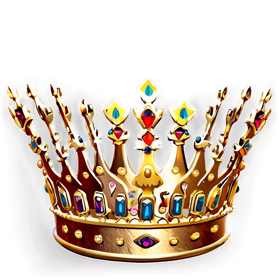 Golden Queen Crown Png Yqs37