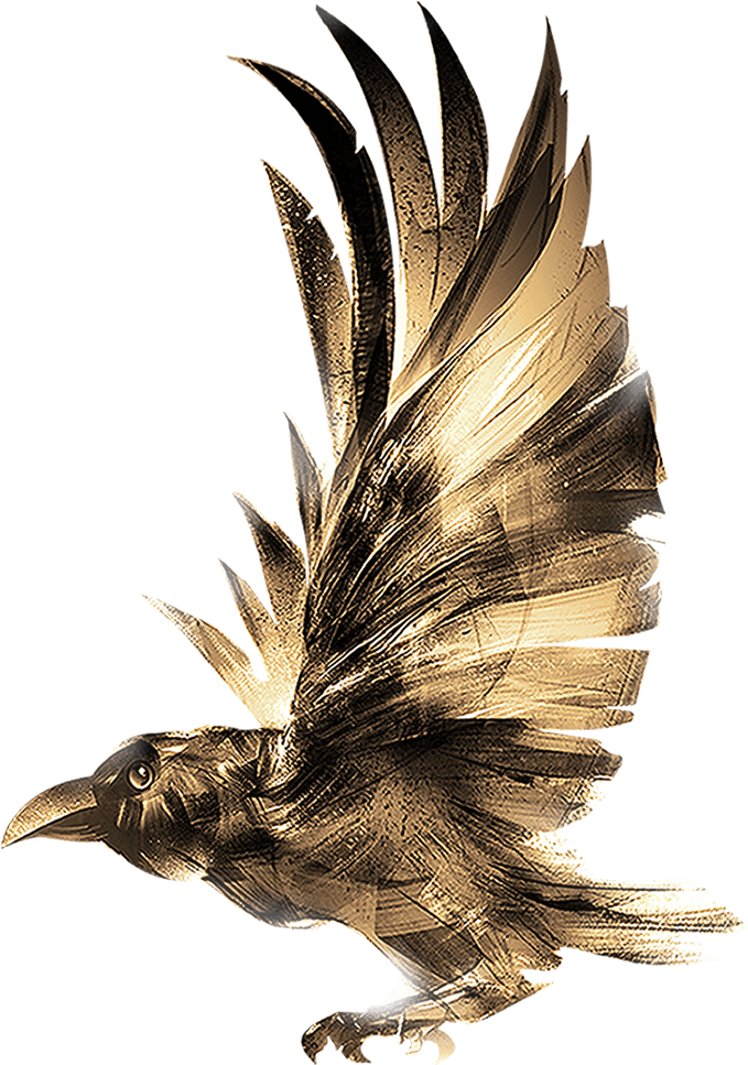Golden Raven - Ravens Png, Transparent Png PNG with transparent background