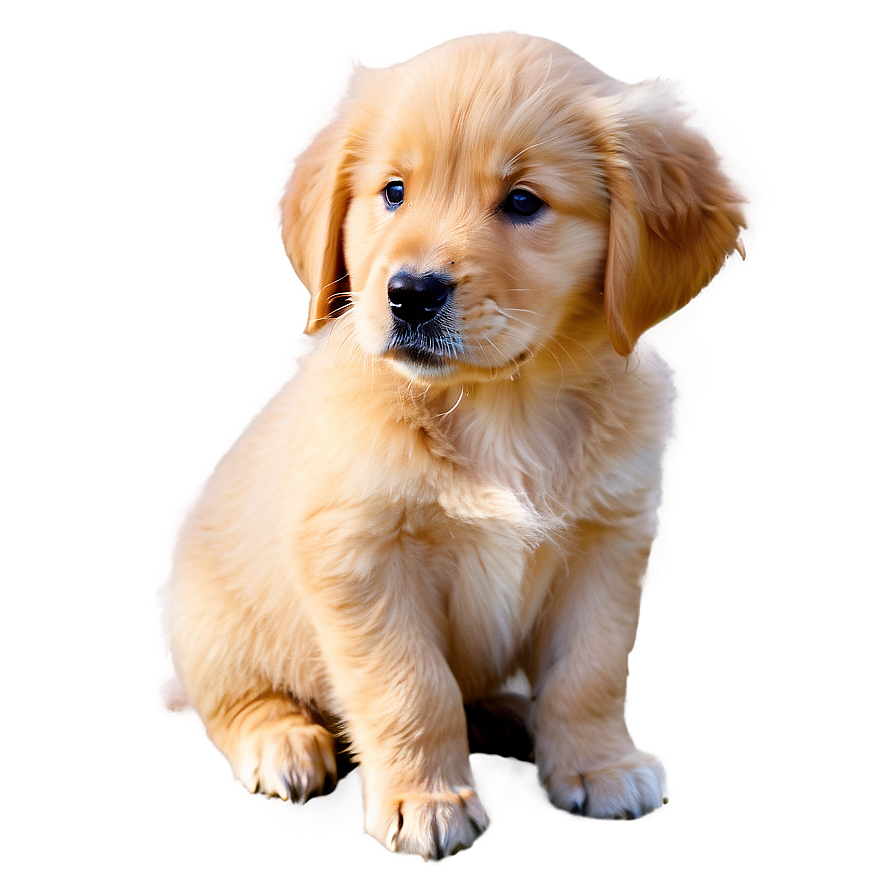 Golden Retriever Puppy Close-up Png 96