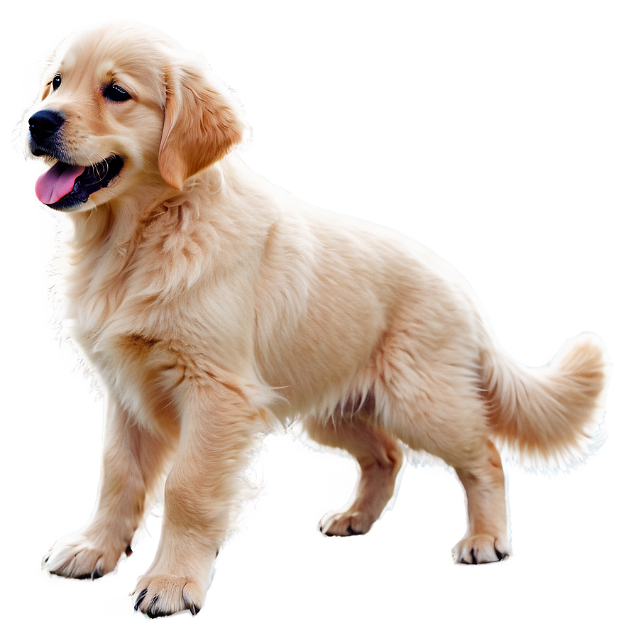 Golden Retriever Puppy In Snow Png 06252024