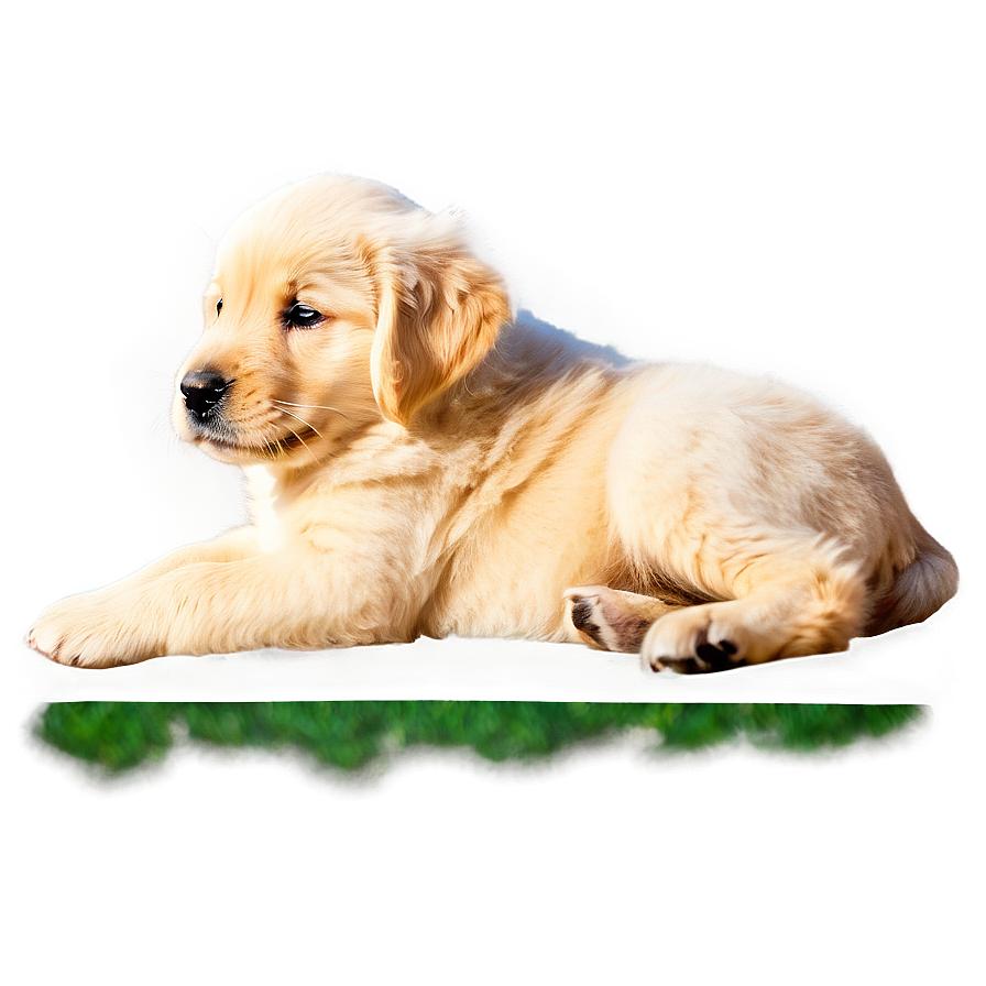 Golden Retriever Puppy In Sunlight Png 14