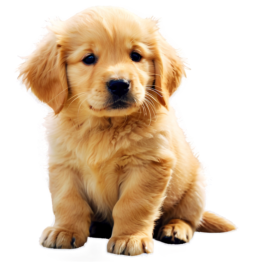 Golden Retriever Puppy In Sunlight Png Njb21