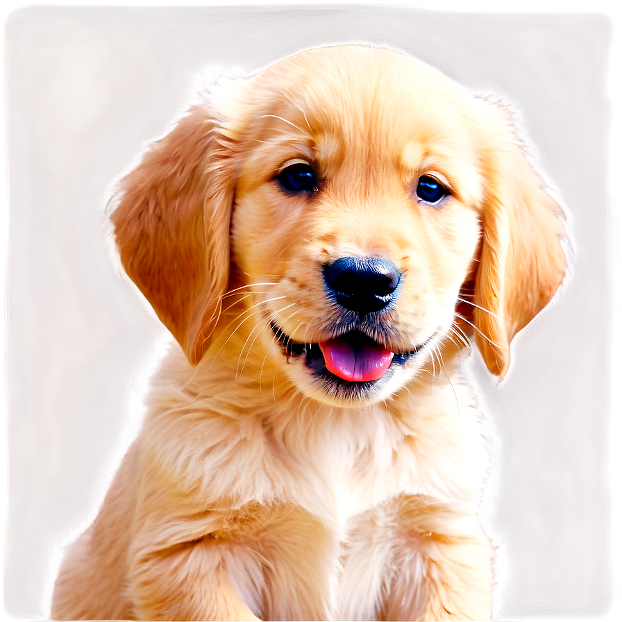 Golden Retriever Puppy Licking Png 06252024