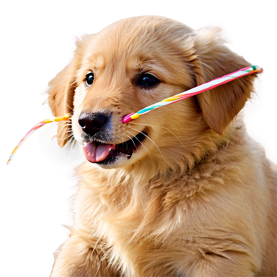 Golden Retriever Puppy On Beach Png 4