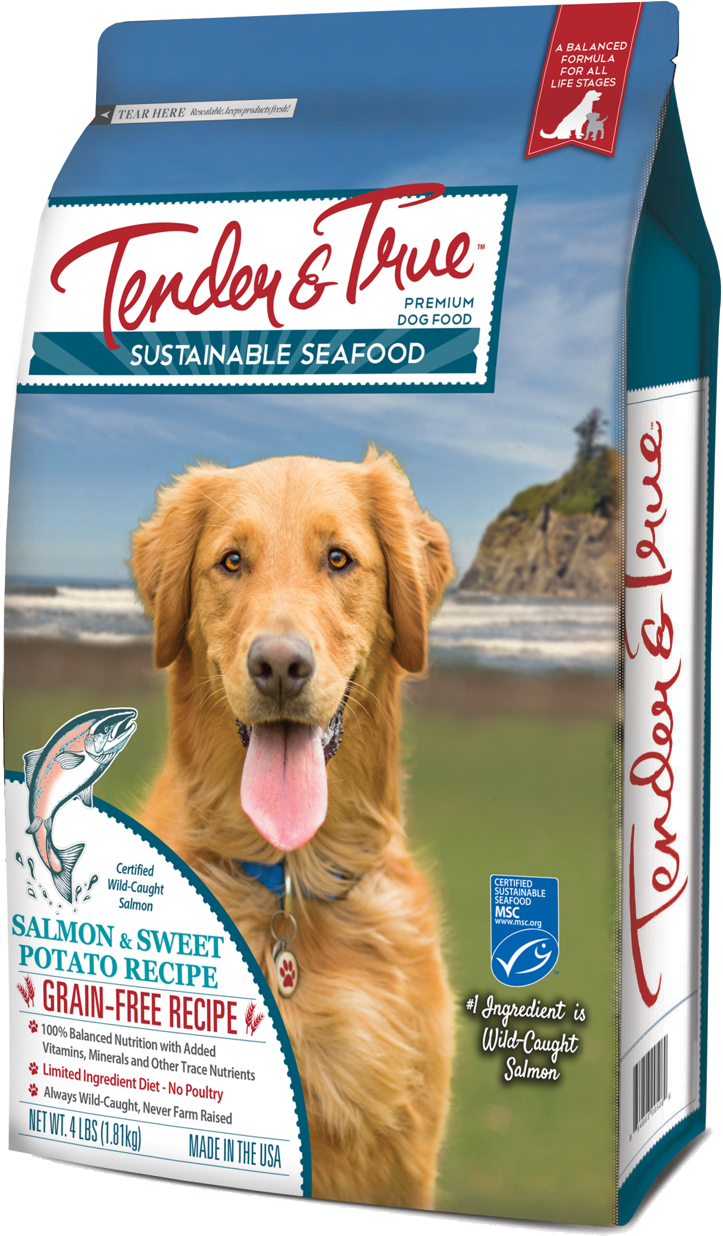 Wild Alaskan Salmon & Sweet Potato Recipe Premium Dog - Dog Food, HD Png Download PNG image with a transparent background, free high-resolution download