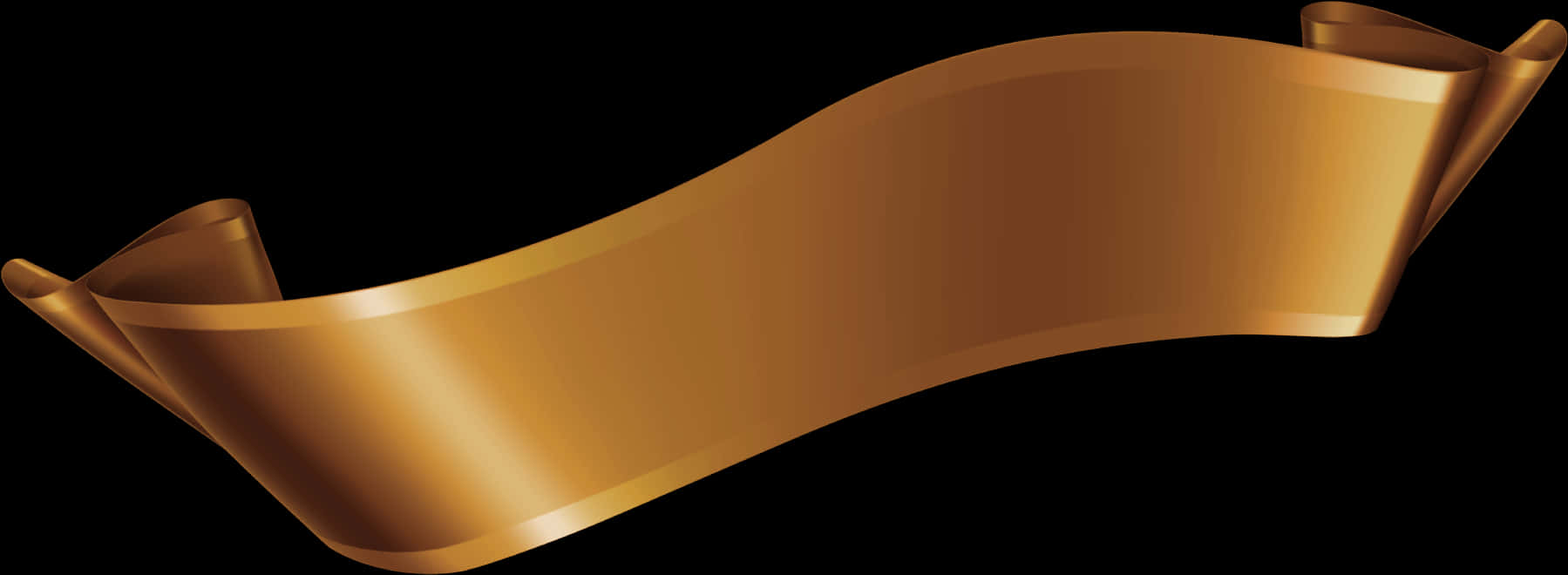 Golden Ribbon Banner