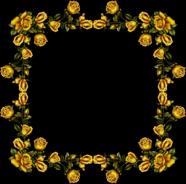 Golden Rose Frame Design