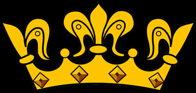 Golden Royal Crown Vector