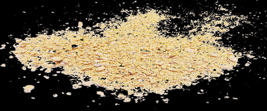 Golden Sand Scatteredon Black Background PNG with transparent background