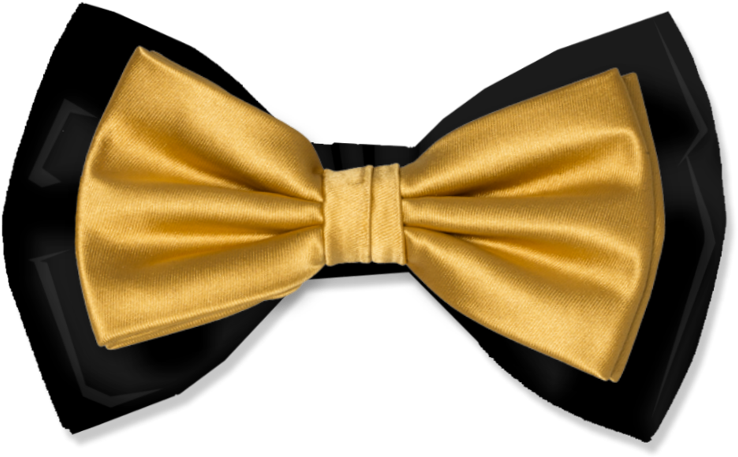 #bow #black #gold #steelers - Satin, HD Png Download PNG image with a transparent background, free high-resolution download