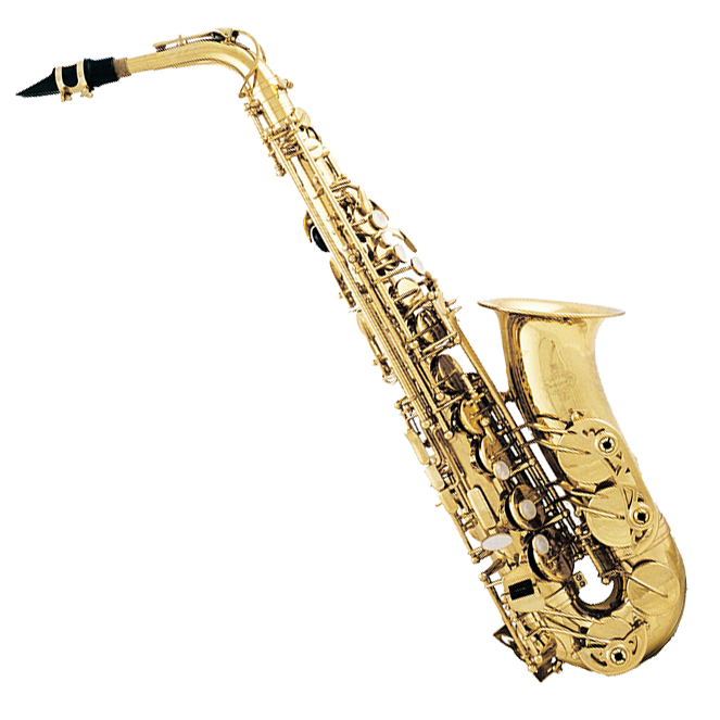 Golden Saxophone Isolated